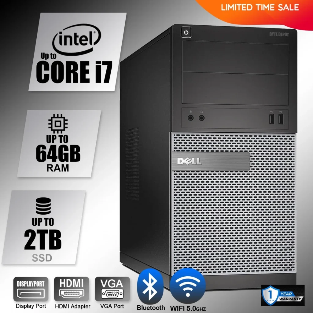 DELL Desktop Computer PC i7 a